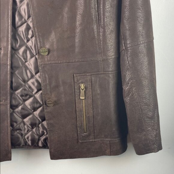 Pacific Trail Women's Dark Brown Leather Jacket Size M - Picture 3 of 10